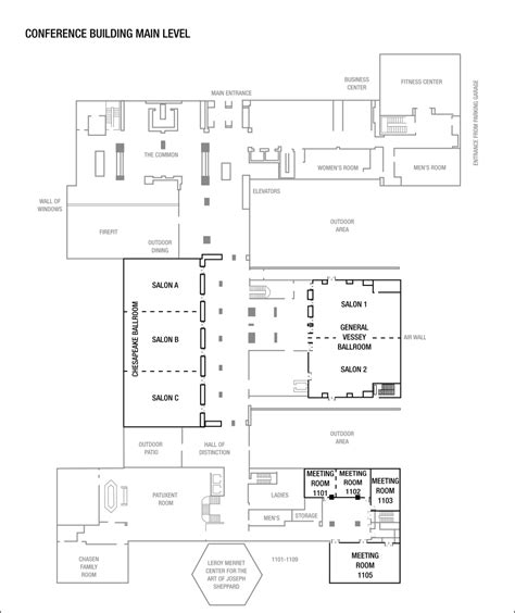 Wedding Event Space Floor Plans at the College Park Marriott Hotel & Conference Center