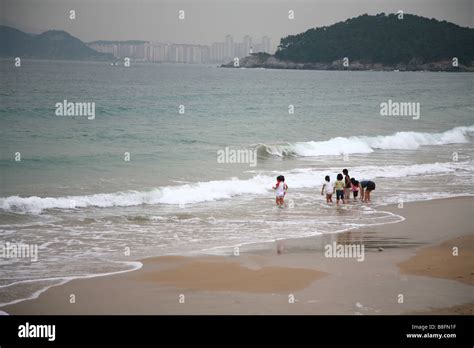 Busan (Pusan) beach in South Korea Stock Photo - Alamy