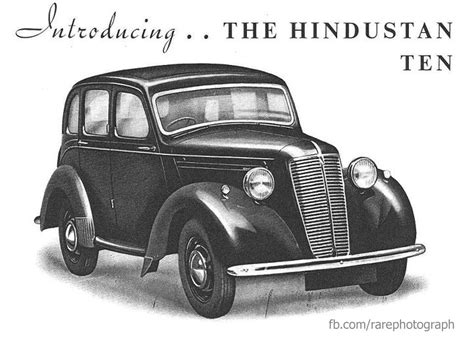 Rare Photograph: First Indian made Car - Hindustan-10 (1950)