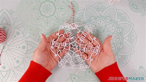 Make A Personalized Snowflake Ornament - Jennifer Maker