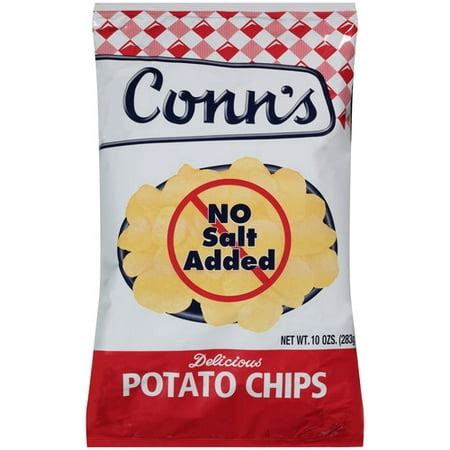 Conn's No Salt Added Potato Chips, 10 Oz. - Walmart.com