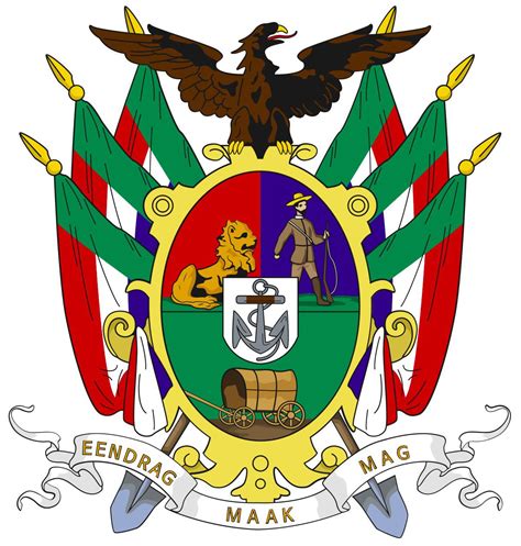 Coat of Arms of the South African Republic, updated motto : r/heraldry