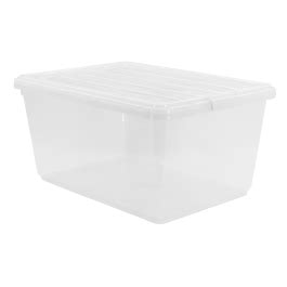 Transparent Plastic Box. GUDEMAY Clear Stackable Plastic Storage Bins ...