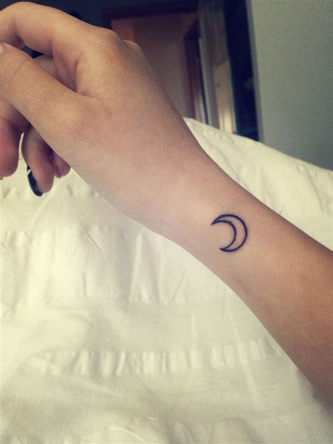 Half Moon Tattoo on Wrist