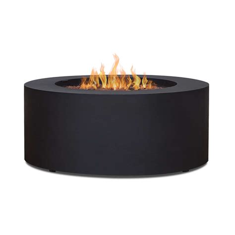 Real Flame Aegean Round Propane or Natural Gas Fire Pit Table | C9815L – ElectricFireplacesPlus.com