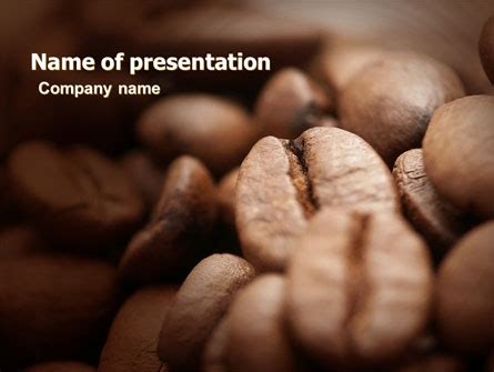 Coffee Beans In Brown Color Presentation Template for PowerPoint and Keynote | PPT Star