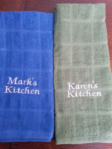 Items similar to Personalized Kitchen Towels on Etsy