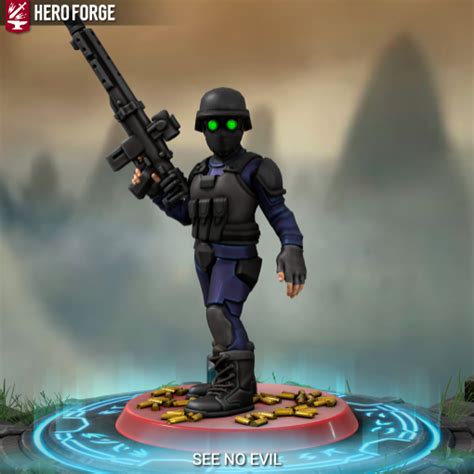 Mobile task force Eta-10 "See no evil" in hero forge ( more mtfs soon ) : r/SCP