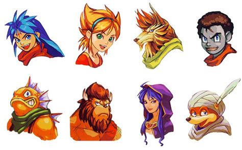 GBA Characters Portraits - Characters & Art - Breath of Fire | Fire art ...