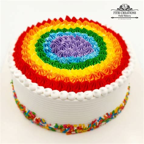 Rainbow Birthday Cake - Fitri Creations Halal Bakery (Singapore)