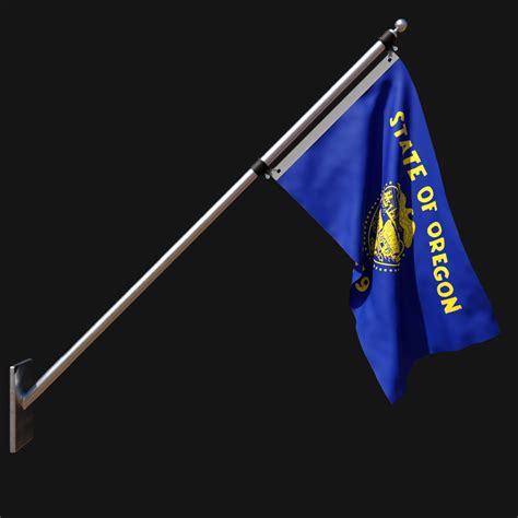 Flag of Oregon 03 - 3D Model by ERTAN ZORLU