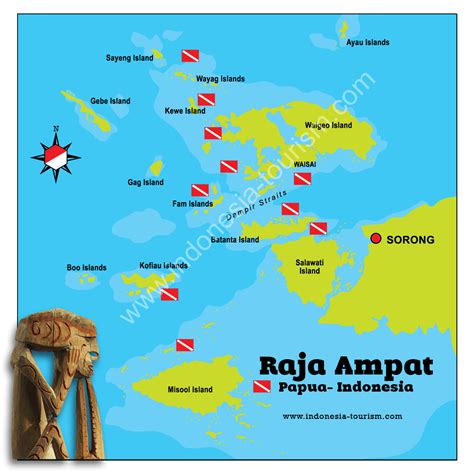 Raja Ampat Map - Map of Raja Ampat Islands In West Papua, Indonesia