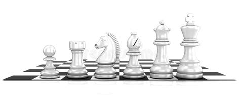 Chess Board with All Chess Pieces. Top View Stock Illustration ...