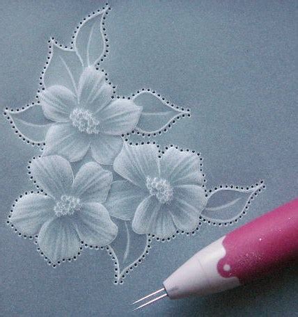 Parchment Craft - 3 Flower Embellishment - Gemini Crafts