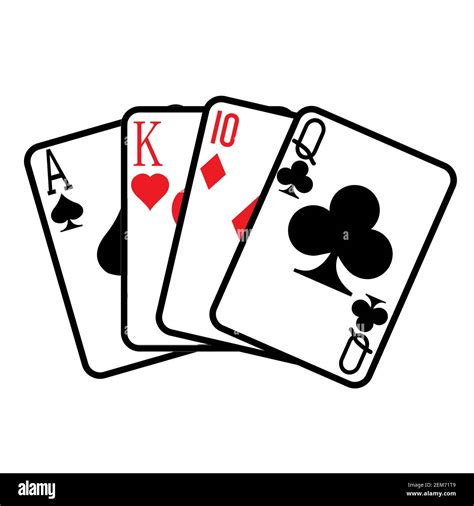 Playing card icon on white background. flat style. Playing poker cards ...