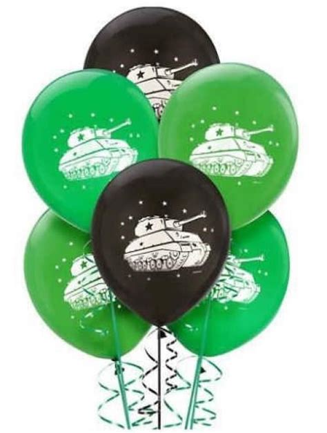 Camouflage Latex Balloons 12 Inches with Printed Design Helium Quality- 6 in Package - Walmart.com