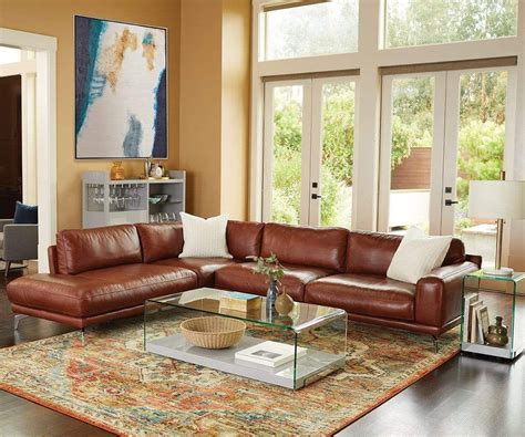 Brown Leather Couch Living Room, Brown Leather Sofa, Living Room ...