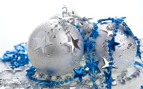 Blue And Silver Christmas Ornaments