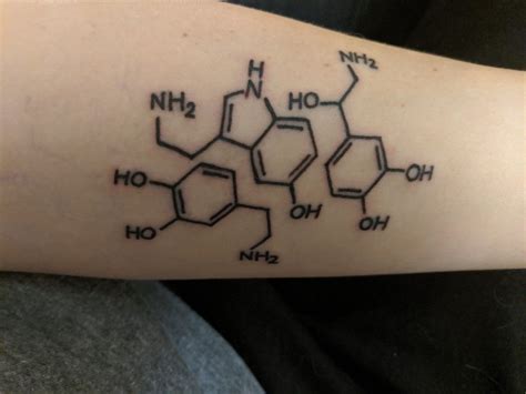 Dopamine serotonin norepinephrine tattoo | Tattoos, Geometric tattoo ...