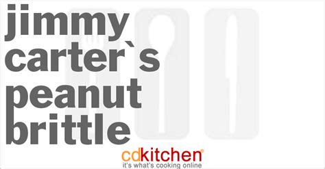 Jimmy Carter's Peanut Brittle Recipe | CDKitchen.com