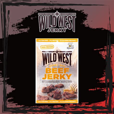 Wild West Beef Jerky Honey BBQ - 25g - Baba Getränke