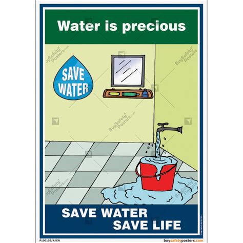 Poster Save Water Save Life – Tulisan