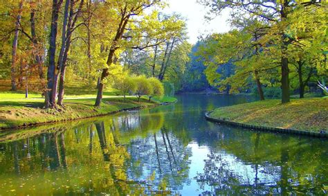 Fondos de Pantalla Parque Estanque Otoño árboles Naturaleza Imagen ...