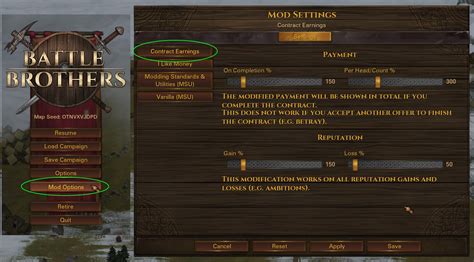 Contract Earnings at Battle Brothers Nexus - Mods and Community