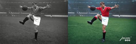 Duncan Edwards - Manchester United - colorized by jecinci : r/reddevils