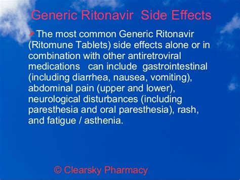 Generic Ritonavir (Ritomune Tablets)