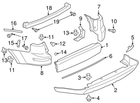 Bumper & Components - Rear for 2007 Mitsubishi Outlander | Mitsubishi Parts Central