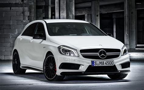 White Mercedes-Benz A45 AMG wallpaper - Car wallpapers - #49546