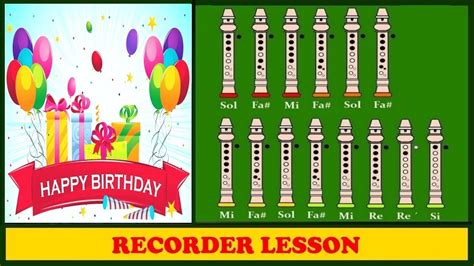 Happy Birthday to you 【Recorder Notes Tutorial】 - YouTube