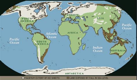 Pleistocene Map Of World