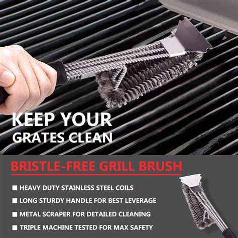 Grill Brush And Scraper Best Bbq Brush For Grill - Buy Safe Woven Wire ...