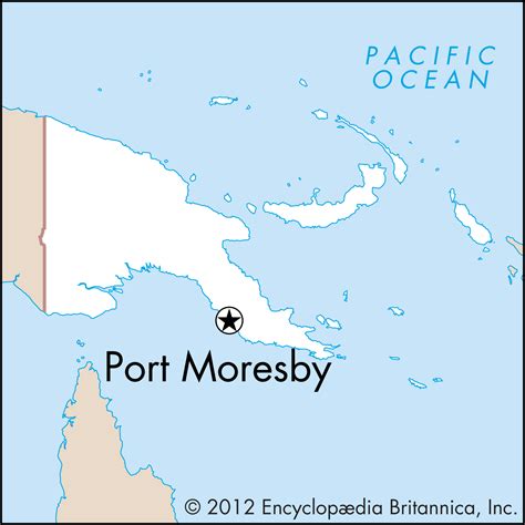 Port Moresby Location Map