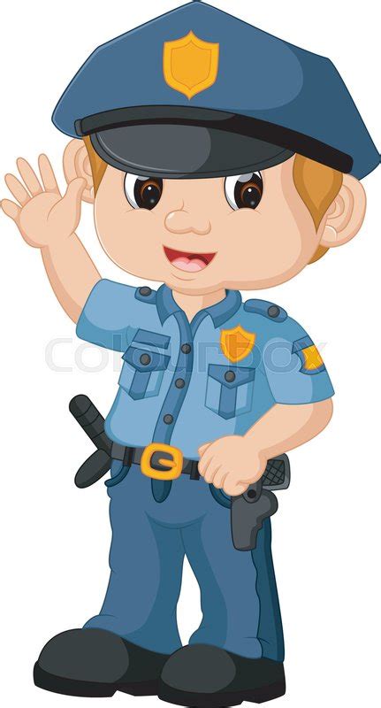 Policeman cartoon | Stock vector | Colourbox