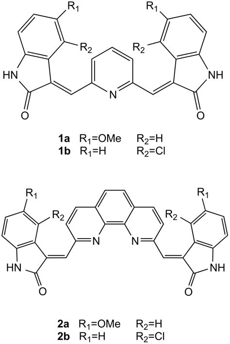 Chemical structures. Chemical structures of compounds 1a,b and 2a,b ...