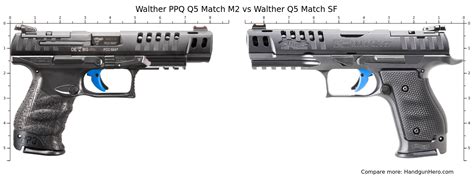 Walther PPQ Q5 Match M2 vs Walther Q5 Match SF vs Laugo Arms Alien size ...