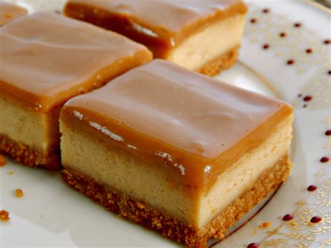 Dulce de Leche Cheesecake Bars - Frugal Hausfrau