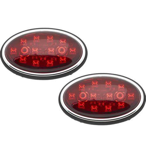 Universal Oval LED Tail Lights, Pair