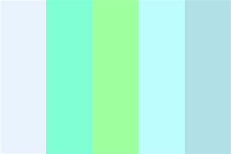 Teal Green and Blue Color Palette