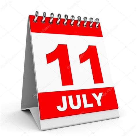 Calendar. 11 July. Stock Photo by ©iCreative3D 49040725