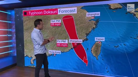 Typhoon Doksuri Inching Towards China - Videos from The Weather Channel