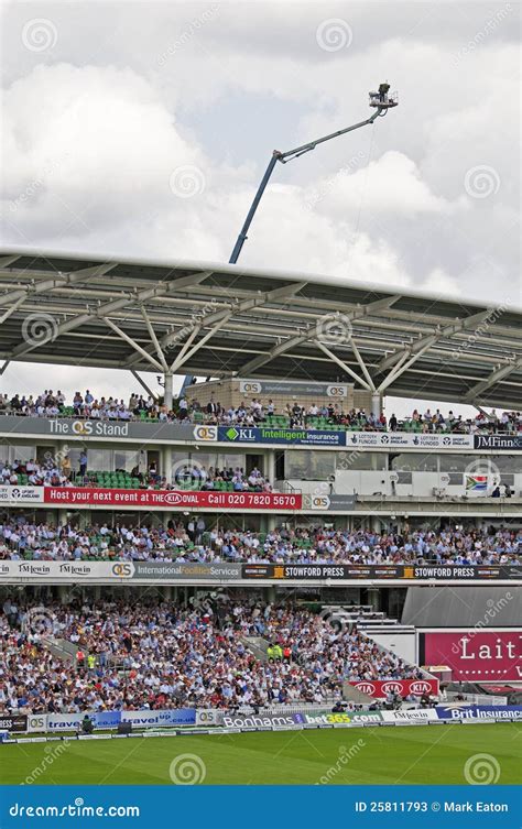 The Oval Cricket Ground editorial stock photo. Image of bowled - 25811793