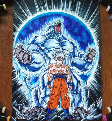 Drawing Goku ultra instinct | Great Ape Oozaru | Dragon ball art goku, Dragon ball painting ...