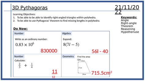 3D Pythagoras | Teaching Resources