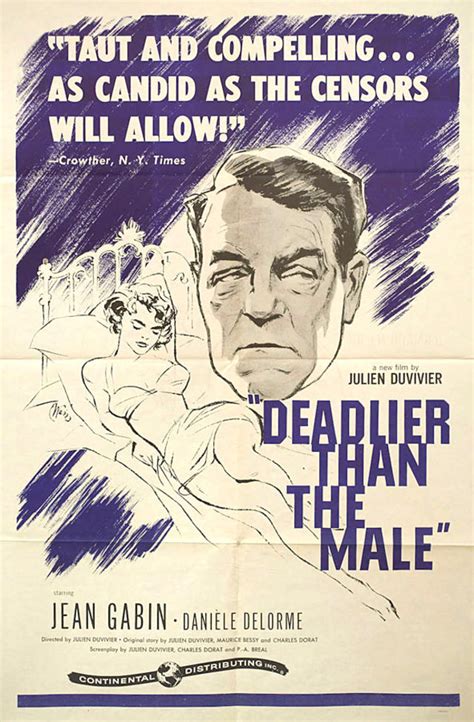 Deadlier Than the Male Original 1955 U.S. One Sheet Movie Poster - Posteritati Movie Poster Gallery