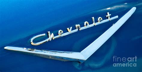 57 Chevy Bel Air Emblem Photograph by Mark Dodd