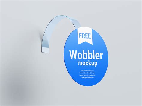 Free Round Wobbler Mockup — Free Mockup World